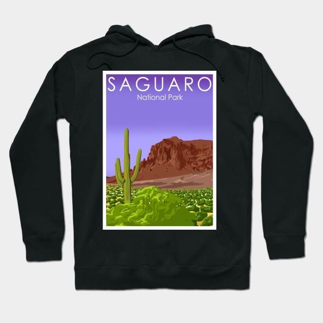 Saguaro Hoodie by Omega Art